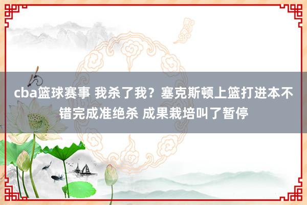 cba篮球赛事 我杀了我？塞克斯顿上篮打进本不错完成准绝杀 成果栽培叫了暂停