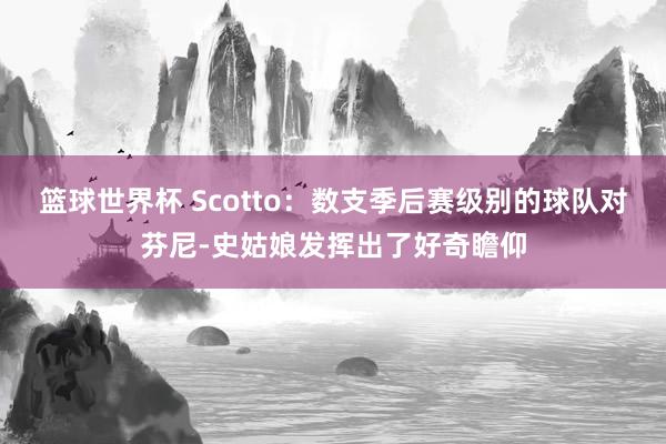 篮球世界杯 Scotto：数支季后赛级别的球队对芬尼-史姑娘发挥出了好奇瞻仰