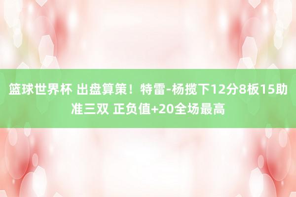 篮球世界杯 出盘算策！特雷-杨揽下12分8板15助准三双 正负值+20全场最高