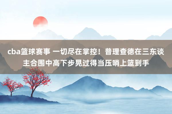 cba篮球赛事 一切尽在掌控！普理查德在三东谈主合围中高下步晃过得当压哨上篮到手